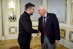 El presidente ucraniano destacó el apoyo incondicional de Graham a Ucrania y su rol durante las crisis más recientes (Ukrainian Presidential Press Service/Handout via REUTERS/File Photo.)
