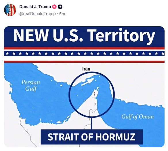 Imagen del estrecho de Ormuz